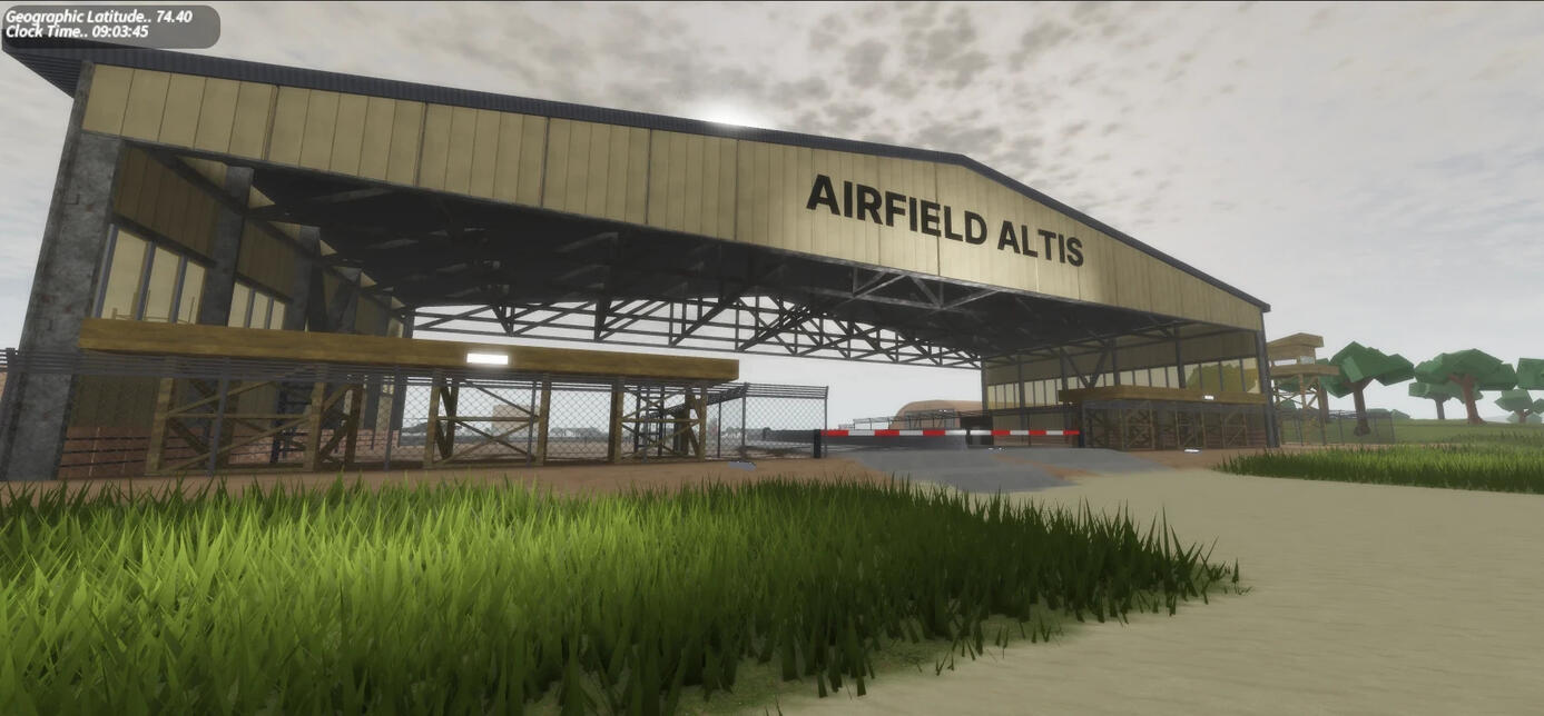 Airfield entrance building